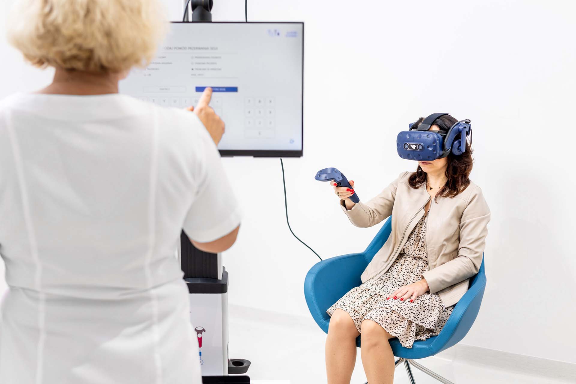 VR TierOne as support in a clinic treating the effects of COVID-19